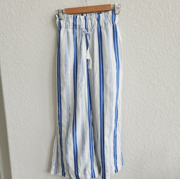 Anthropologie Red Carter Paris Pants Beach Wide Leg Pants linen blend size XS/4 - Picture 11 of 13